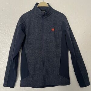 Gray and Black Full-Zip Jacket Macdonalds